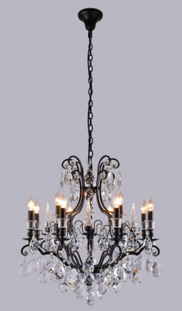 Люстра Crystal Lux MAGNIFICO SP13 BLACK/TRANSPARENT фото 2