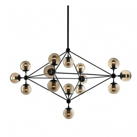 Люстра Modo Chandelier 15 Globes Black фото 1