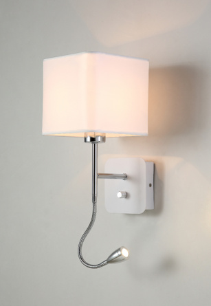 Бра Crystal Lux PACO AP2 CHROME/WHITE фото 2