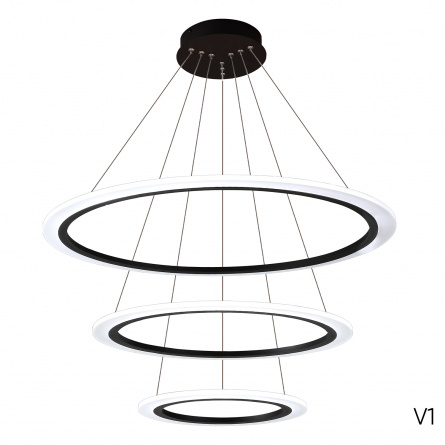 Люстра Crystal Lux MANZANA SP67W LED BLACK фото 3