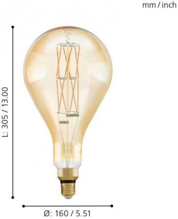 Лампочка светодиодная филаментная Lm_led_e27 11686 фото 2