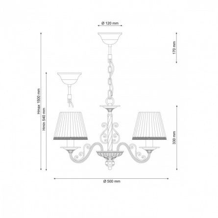 Подвесная люстра Oria ORIA 144.5 white фото 3