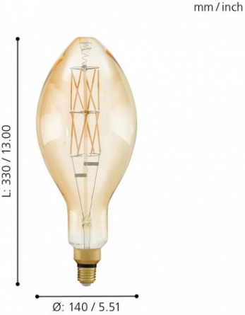 Лампочка светодиодная филаментная Lm_led_e27 11685 фото 2