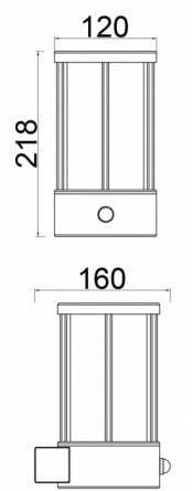 Настенный светильник уличный Adebar 731137 фото 3