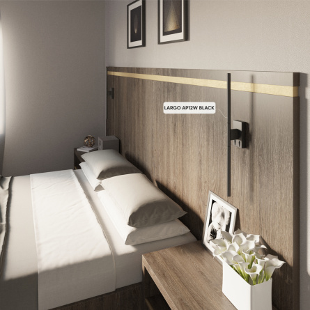 Бра Crystal Lux LARGO AP12W BLACK фото 5