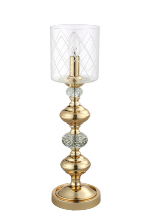 Настольная лампа Crystal Lux GRACIA LG1 GOLD фото 1