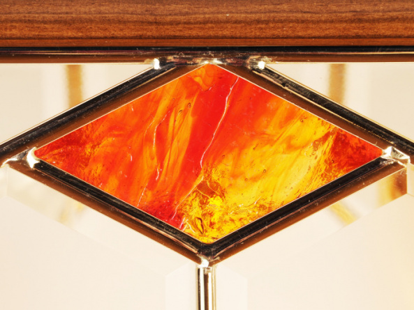 Потолочная люстра  1028/2PL-LN.Satinato+R.Rosso GOLD фото 2