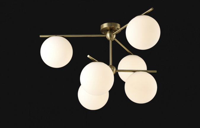 Люстра Crystal Lux FELIZ SP-PL6 BRONZE/WHITE фото 4