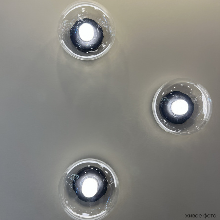 Бра Crystal Lux BOSQUE AP1 BLACK/TRANSPARENT фото 2