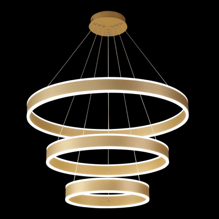 Люстра Crystal Lux MUCHOS SP158W LED D400+600+800 GOLD фото 3