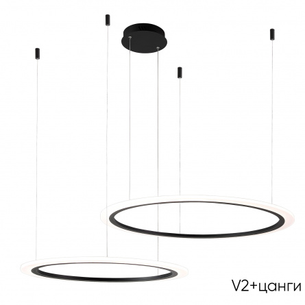 Люстра Crystal Lux MANZANA SP53W LED  BLACK фото 3