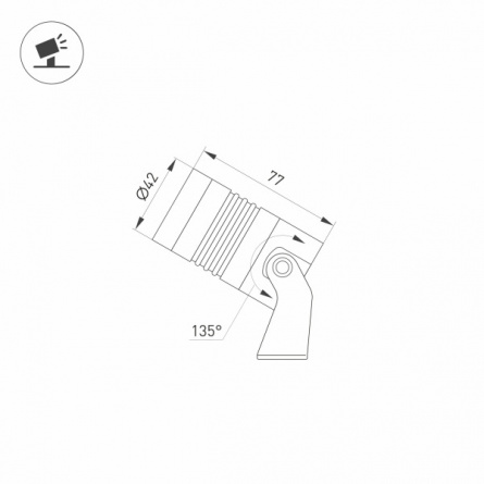 Прожектор уличный RAY 026446 фото 2