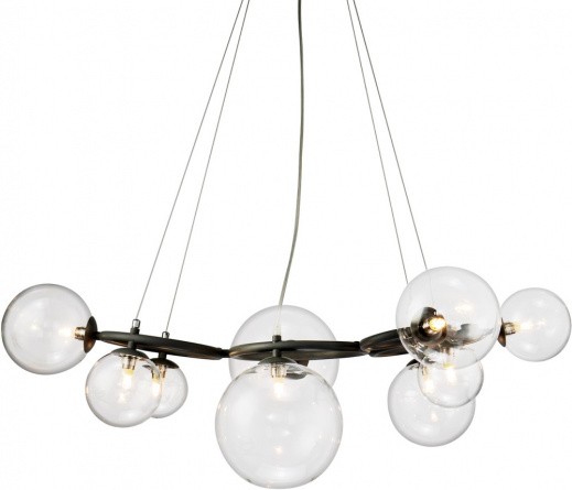 Подвесная люстра Wendt KG1202P-9 grey/clear фото 1