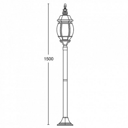 Наземный фонарь  83406L W фото 2