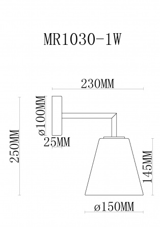 Бра Stiven MR1030-1W фото 2