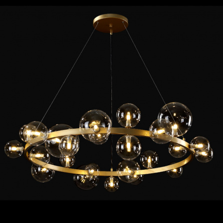 Люстра Crystal Lux AGATA SP24 V2 GOLD/TRANSPARENTE фото 3