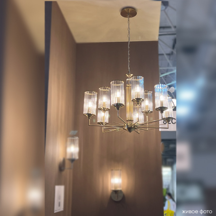 Люстра Crystal Lux GLORIA SP9 BRASS фото 7