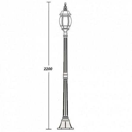 Наземный фонарь  83408L W фото 2
