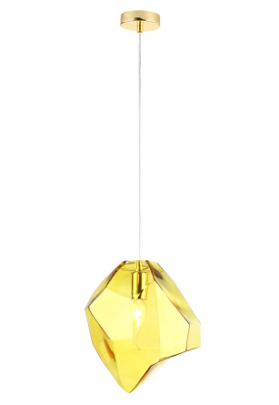 Светильник подвесной Crystal Lux NUESTRO SP1 GOLD/AMBER фото 1