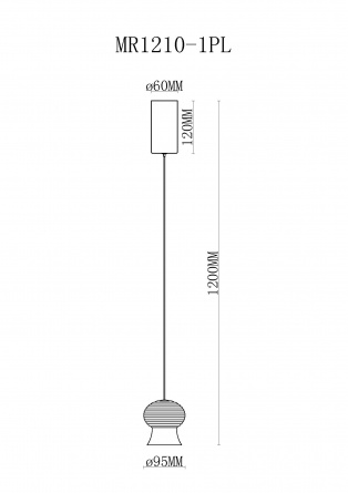 Подвесной светильник Jane MR1210-1PL фото 2