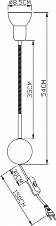 Бра Falena A3116AP-1WH фото 2