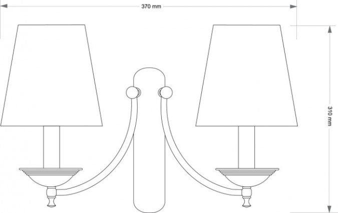 Бра San Marino Lampshade SAN-K-2(P/A)CR фото 2