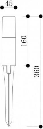 Грунтовый светильник Talpa O416FL-L3B3K фото 3