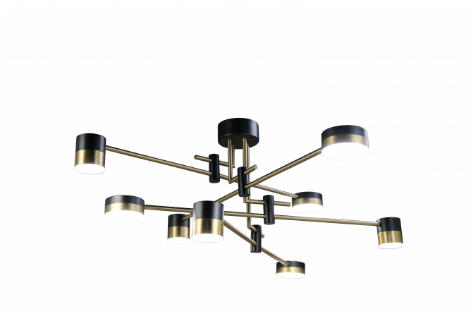 Люстра ZORTES LUNAR ZRS.1805.08 Мощность-80Вт Тип лампы: Встроенный  Встроенный LED фото 8