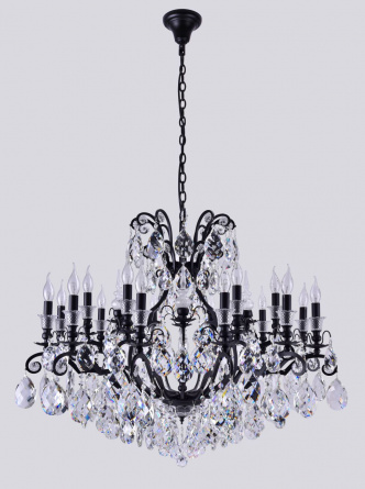 Люстра Crystal Lux MAGNIFICO SP19 BLACK/TRANSPARENT фото 1
