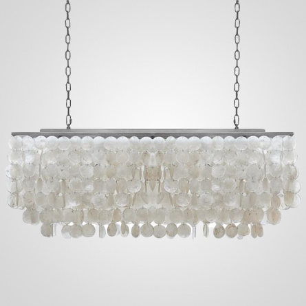 Люстра rectangle SHELL Chandelier 2 cascades фото 1