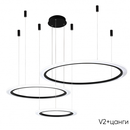 Люстра Crystal Lux MANZANA SP40W LED BLACK фото 20