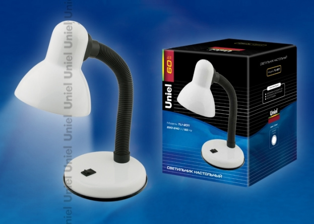 Интерьерная настольная лампа  TLI-201 White. E27 фото 1