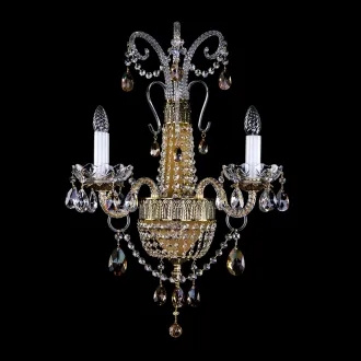 Хрустальное бра NADINE II. Brass Antique фото 1