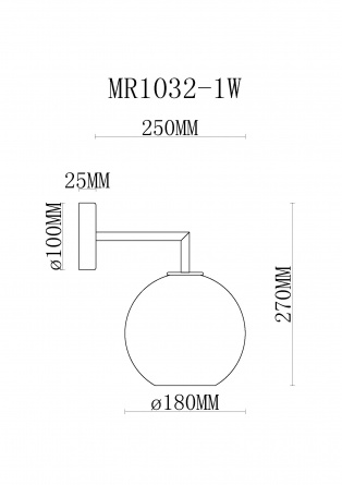 Бра Stiven MR1032-1W фото 2