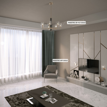 Бра Crystal Lux MAESTRO AP1 GOLD фото 19